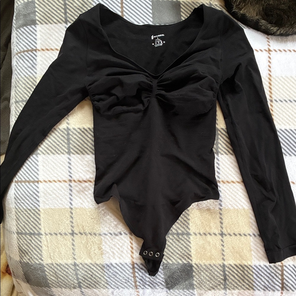Black Long Sleeve Bodysuit